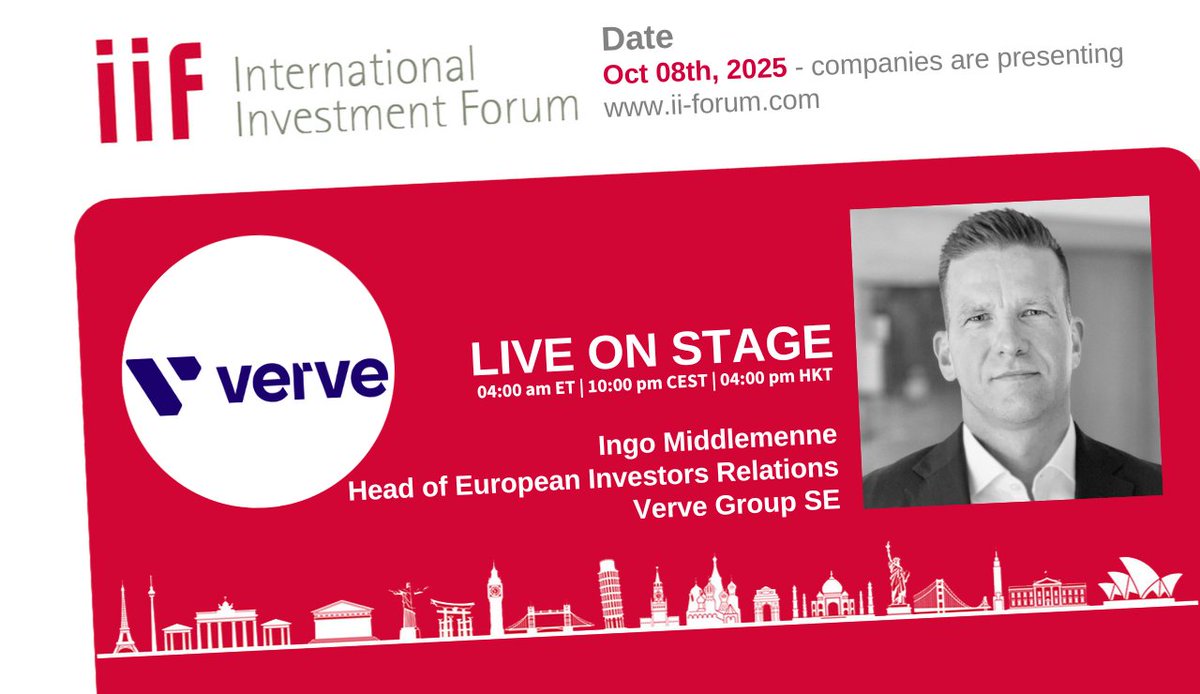4investors's tweet image. Bald geht es los! Das 16. International Investment Forum (IIF) am 8.10. ab 9.55 Uhr mit diversen interessanten Vertretern aus Deutschland und Europa, darunter u.a. #Indus, #NetDigital, #Rational und #Verve - ii-forum.com/timetable-16-i… #iiforum #aktien