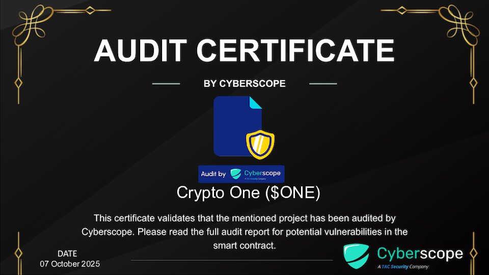 Cyberscope Announcements (@cyberscope_ann) on Twitter photo We just finished auditing
 @onecryptoapp
Check the link below to see their full Audit report.
cyberscope.io/audits/0e-one
Want to get your project Audited?
cyberscope.io
#Audit #SmartContract #Crypto #Blockchain We just finished auditing
 @onecryptoapp
Check the link below to see their full Audit report.
cyberscope.io/audits/0e-one
Want to get your project Audited?
cyberscope.io
#Audit #SmartContract #Crypto #Blockchain