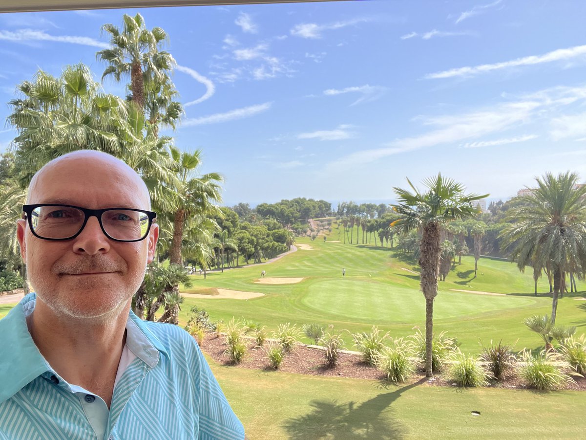 Day 1 of 5 yesterday of our annual Golf trip to Malaga, Spain at <a href="/Torrequebrada/">Torrequebrada Golf</a> - 31pts (12hcp and cut to 11 !), out the knockout cup 😔, Team is sitting 2nd. Day 2 at Santa Clara… #golfinspain #golife