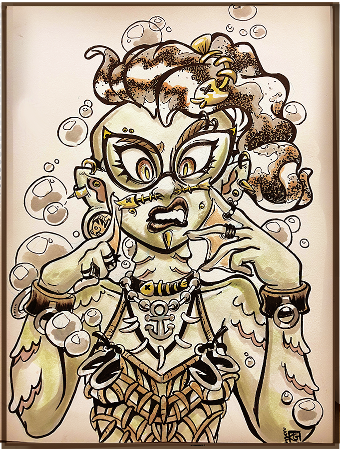 DAY 06- Pierce
“Is it on straight?” 🐠

#inktoberday6pierce #inktoberday6 #inktober2025 #inktober #kozispoonart #kozispoon #kozispoonartsu