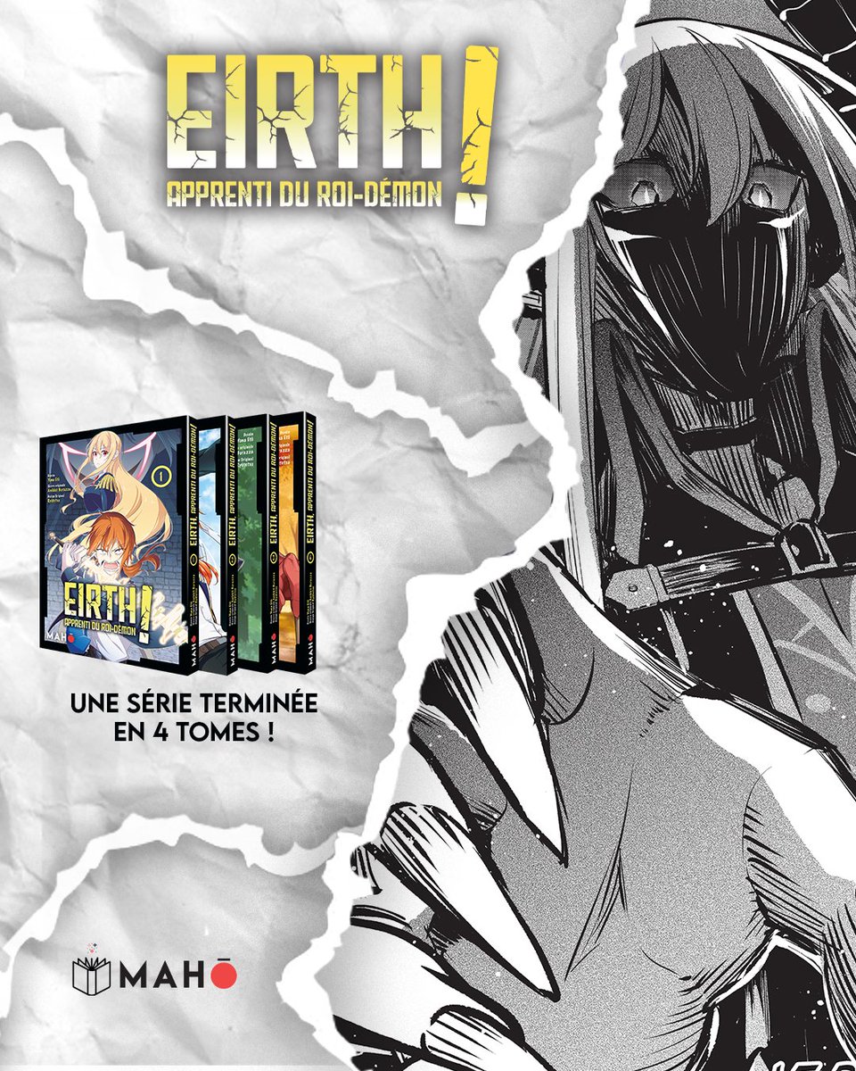 SÉRIE TERMINÉE

Retrouvez l'intégrale de Eirth, Apprenti du Roi-Démon en librairie ! ⚔️

Une série en 4 tomes.

maho-editions.com/product/eirth-…

#maho #fantasy #youngadult #manga