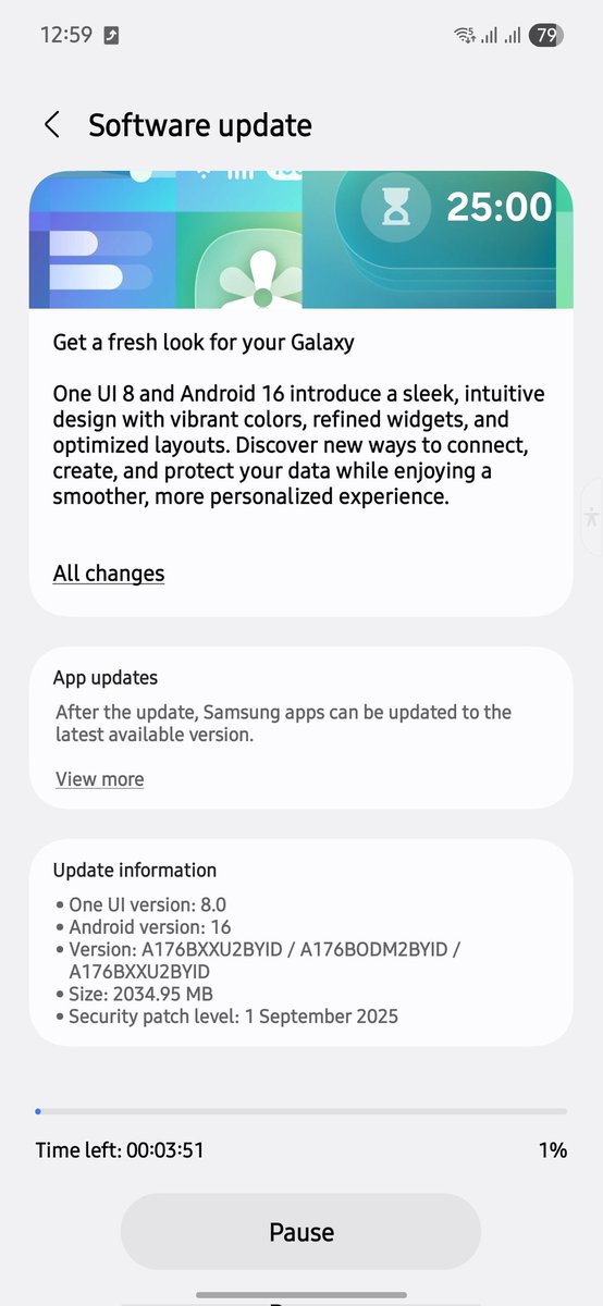 Ramchavan143's tweet photo. @thesammyfans @SamMobiles @91mobiles SAMSUNG A17 RECEIVED ONEUI 8 &amp; ANDROID 16 IN INDIA https://t.co/fl946KlJ8j