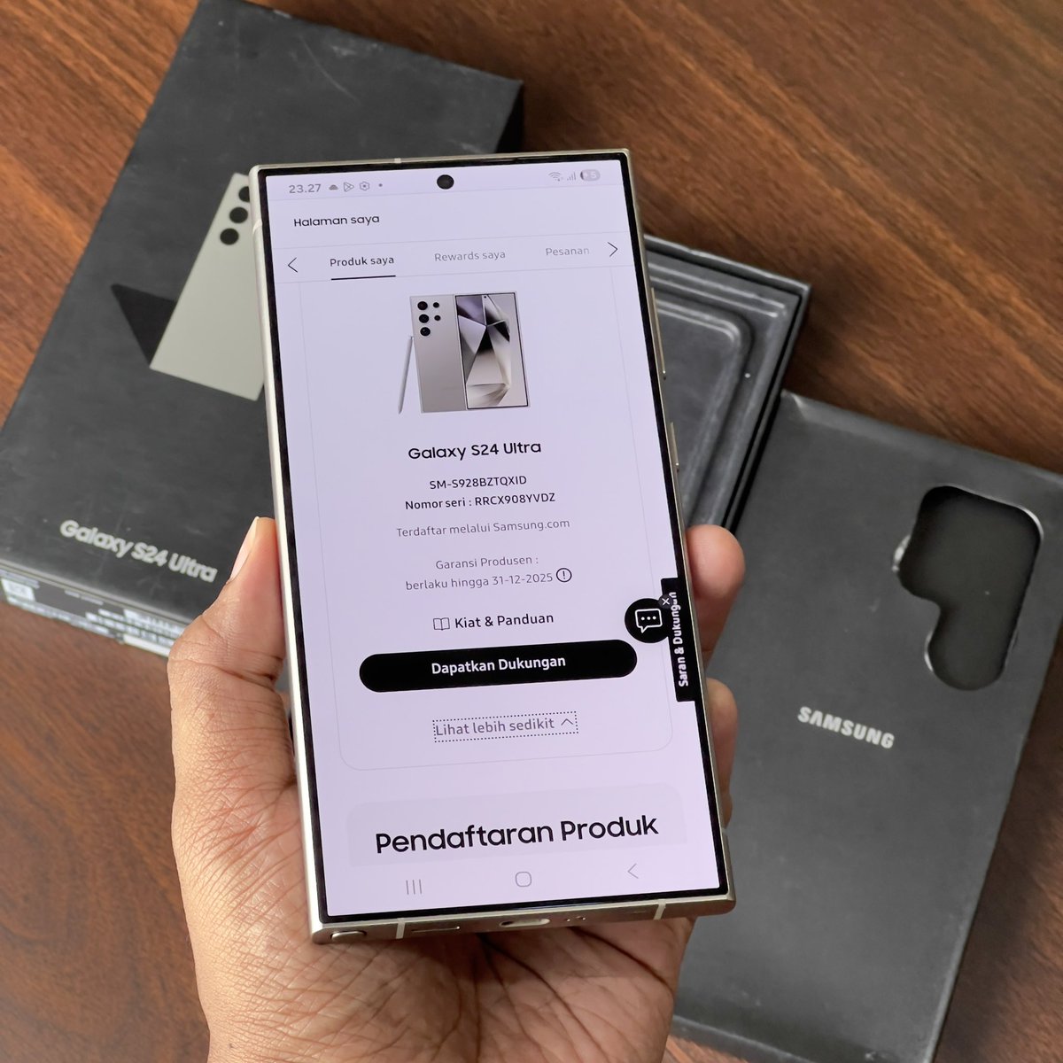 jodhafes's tweet image. Samsung S24 Ultra
Ram 12gb, memory 512gb
Grs SEIN sampai 31/12/2025
Mulus 99% like new
Fungsi 100% normal
Fullset bawaan

Harga 12.850.000
Lok Jogja / COD menyesuaikan 

WA 0812-3331-2818
Atau inbox
#samsungsecond #jualsamsung #hpsecondjogja #jualiphone