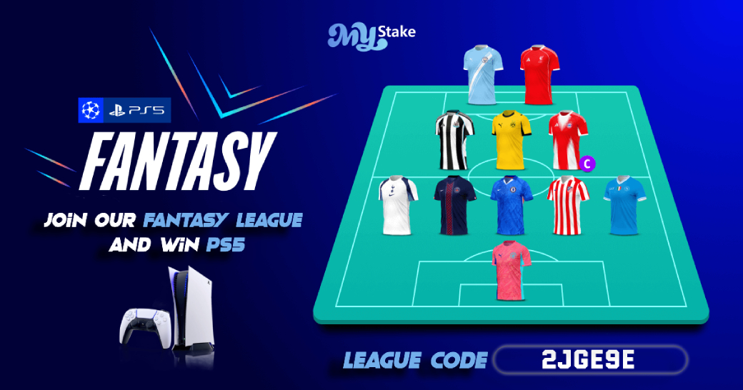 Mystake_Casino's tweet image. 🏆 Join the #MyStake 𝐔𝐂𝐋 𝐅𝐚𝐧𝐭𝐚𝐬𝐲 𝐋𝐞𝐚𝐠𝐮𝐞!

Create your dream lineup in the Champions League Fantasy App and compete for epic #prizes! ⚽

🎁 Top 10 players win:
🥇 iPhone 17 or cash
🥈 AirPods 4 or cash
🥉 #PlayStation5Pro or cash
💰 4th–10th: Cash prizes on
