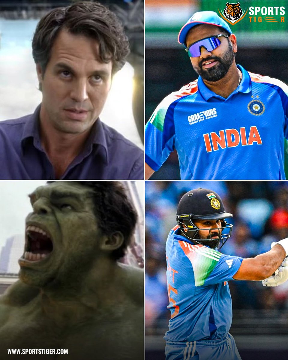 The_SportsTiger's tweet image. Every cricketer has two sides — the calm Bruce Banner 🧘‍♂️ and the roaring Hulk 💥 on the field!
Which mode do you love seeing your favorite player in? 😎🏏

📷: Marvel / BCCI 

#CricketVibes #GameFaceOn #HulkMode