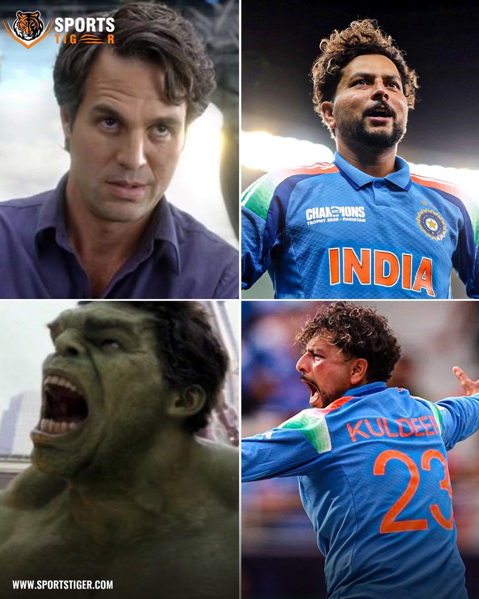 The_SportsTiger's tweet image. Every cricketer has two sides — the calm Bruce Banner 🧘‍♂️ and the roaring Hulk 💥 on the field!
Which mode do you love seeing your favorite player in? 😎🏏

📷: Marvel / BCCI 

#CricketVibes #GameFaceOn #HulkMode