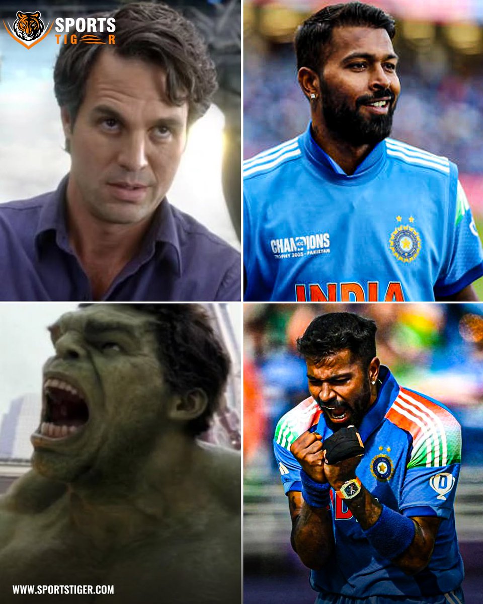 The_SportsTiger's tweet image. Every cricketer has two sides — the calm Bruce Banner 🧘‍♂️ and the roaring Hulk 💥 on the field!
Which mode do you love seeing your favorite player in? 😎🏏

📷: Marvel / BCCI 

#CricketVibes #GameFaceOn #HulkMode