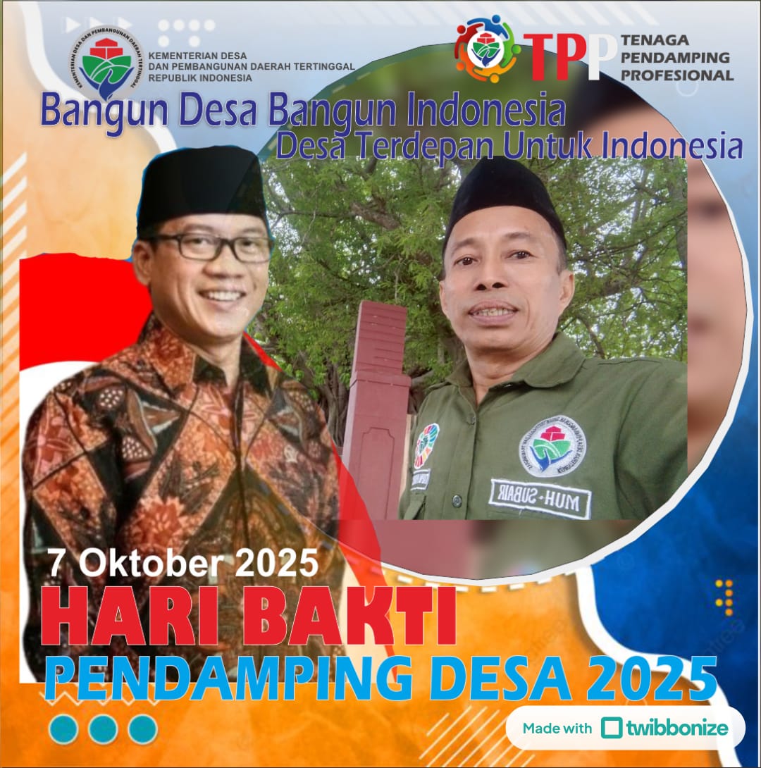 pppkisulbar's tweet photo. SELAMAT HARI BAKTI PENDAMPING DESA, kita tingkatkan integritas diri & pengabdian pendampingan untuk suksesnya 12 rencana aksi kemendesa guna merealisasikan Asta Cita menuju Indonesia Emas 2045
@prabowo @YandriSusanto27 #HariBaktiPendampingDesa2025
#TPPIndonesia
#TPPSulbar https://t.co/7gWr2cajhN