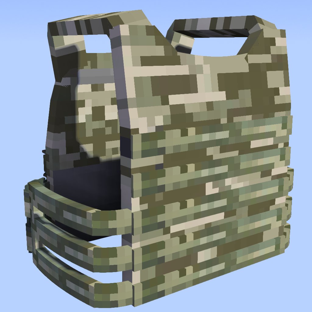 Barcode_Minbo's tweet image. M-Tac MM-14 Plate Carrier (Wip) 
#Minecraft #mineimator #modelbench