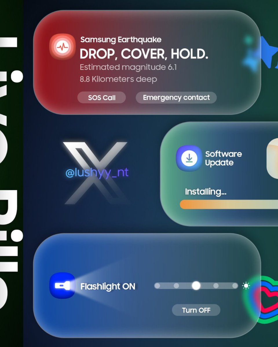 Tech_Marcell's tweet image. This One UI 8.5 Live Notifications concept design is truly amazing 

The Live element changes the entire experience What do you like best?