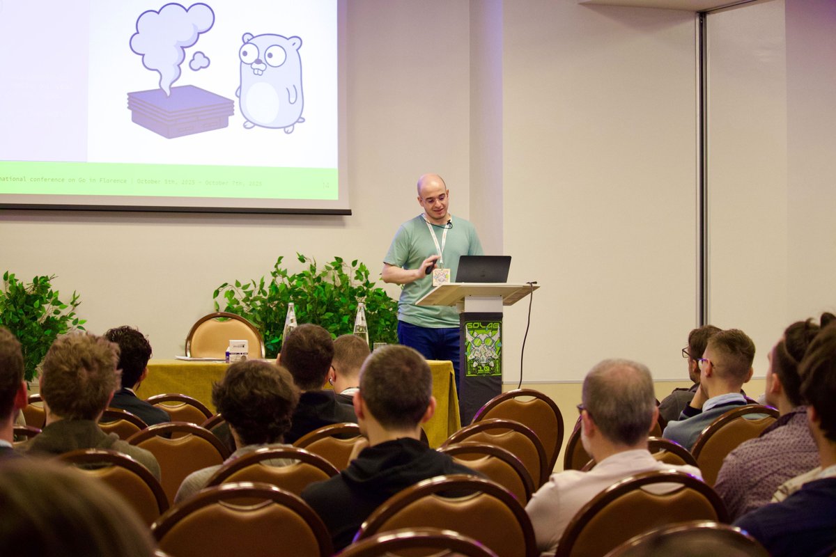 golab_conf's tweet image. What a session! 🌟 “Becoming a Game Developer 25 Years Too Late” by Ricardo Gomes da Silva proved that Go can power even retro gaming dreams. 🕹️
#golang #golab2025
