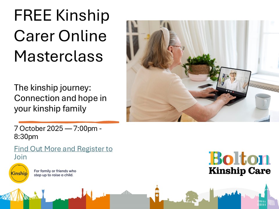 #KinshipCareWeek - Day 2
This special Kinship Care masterclass offers kinship carers a space to reflect on the evolving nature of their role Click the link for your FREE tickets
kinship.org.uk/.../kinship-jo…