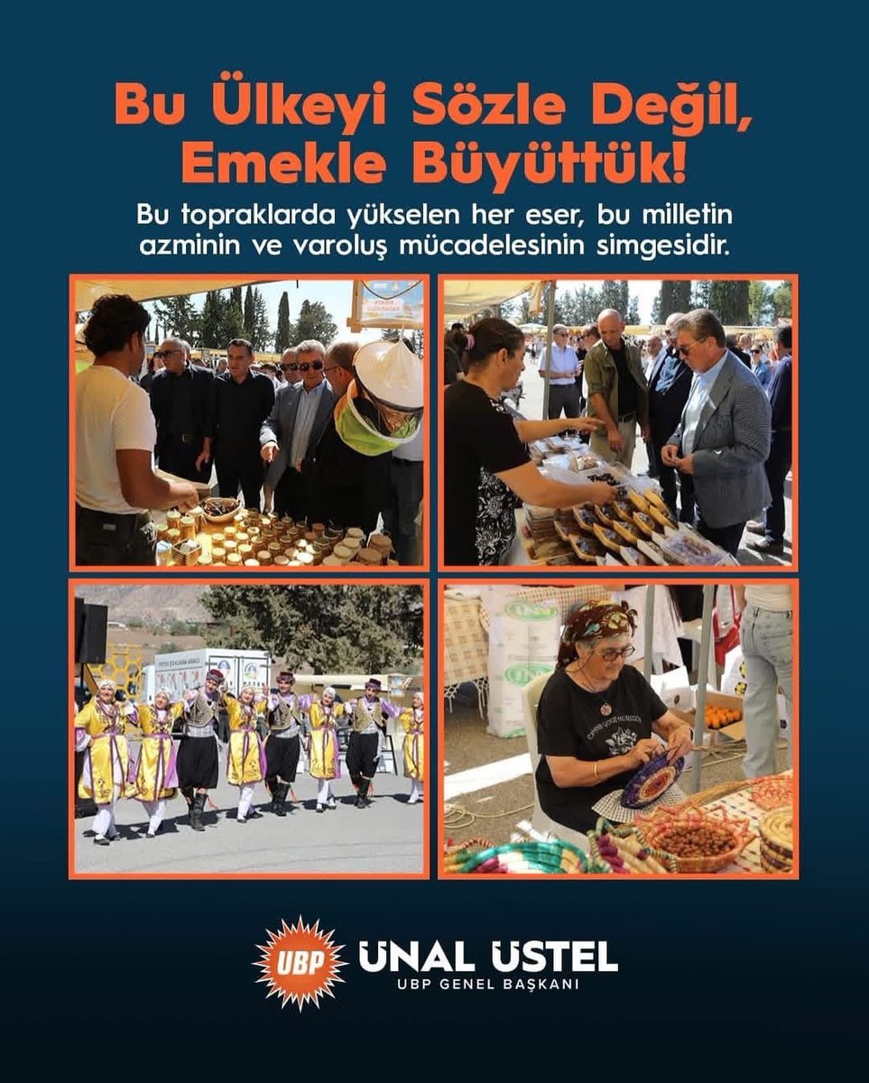 Bu ülkeyi sözle değil, emekle büyüttük. 

#KKTC