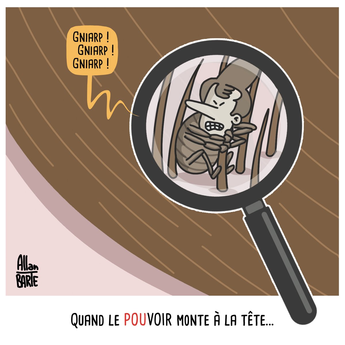 Bon... c'est quoi le traitement pour s'en débarrasser ?

Pour soutenir la lutte dessinée, engagée et indépendante :
▶️ ko-fi.com/allanbarte 
▶️ fr.tipeee.com/allan-barte