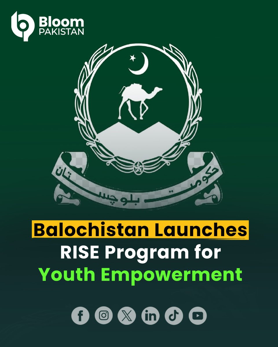 bloom_pakistan's tweet photo. 🌄 Baluchistan launches RISE Program with BRSP to empower youth through skills, resilience & socio-economic inclusion.

A step toward a stronger, more self-reliant province. 💪

Read More: https://t.co/mYFInSBIuP

#RISEProgram #Balochistan #YouthEmpowerment #PakistanDevelopment @dpr_gob