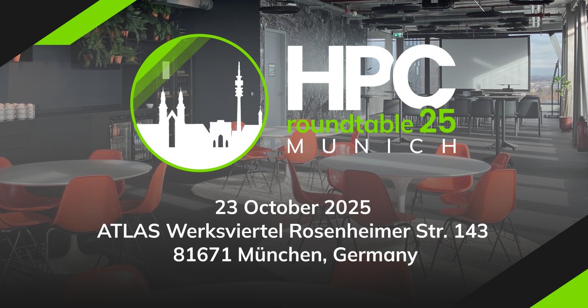 DoItNow_Tech's tweet image. 📣 Don&apos;t miss the #HPCRoundtableMunich on 23 October!

A meeting between the leaders of the #HPC, #AI and #QuantumComputing industry and the #IT managers of the most important German and international companies.

➡️ hpcroundtable.de

#HPCRoundtable