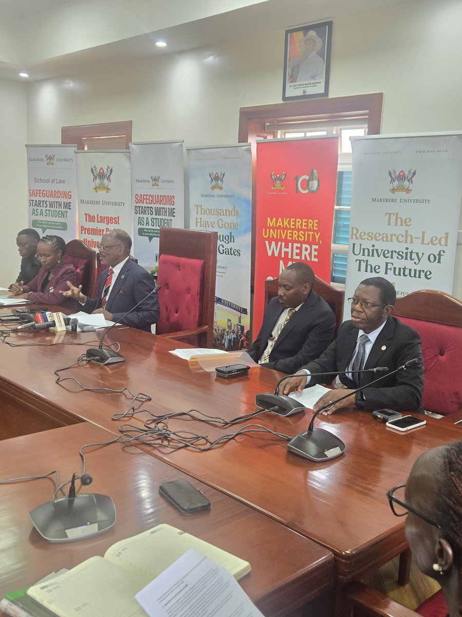 BuyinzaMuk99226's tweet image. Today, we held the Vice-Chancellor&apos;s monthly Media Conference where the VC gave an update on the research, innovations, and academic accomplishments at Makerere Univ.@Makerere