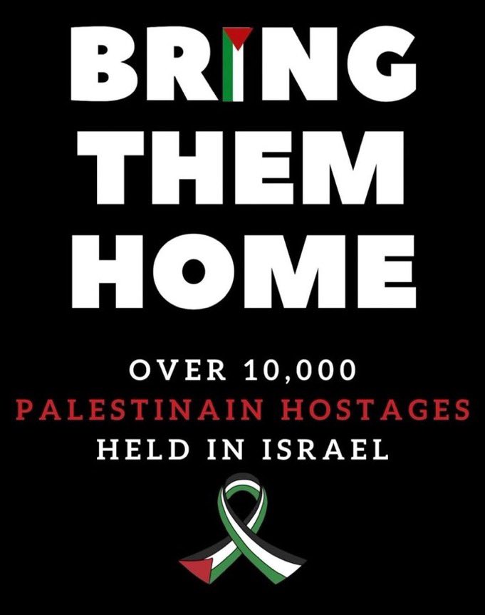 <a href="/TadhgHickey/">Tehran Tadhg</a> As we celebrate the safe return home of these Heroes of Humanity.. let us also remember the over 10,000 Palestinians many of whom are minors.. held as hostages, tortured and killed in israhelli Prisons for years!

 #Israel_Enemy_of_Humanity