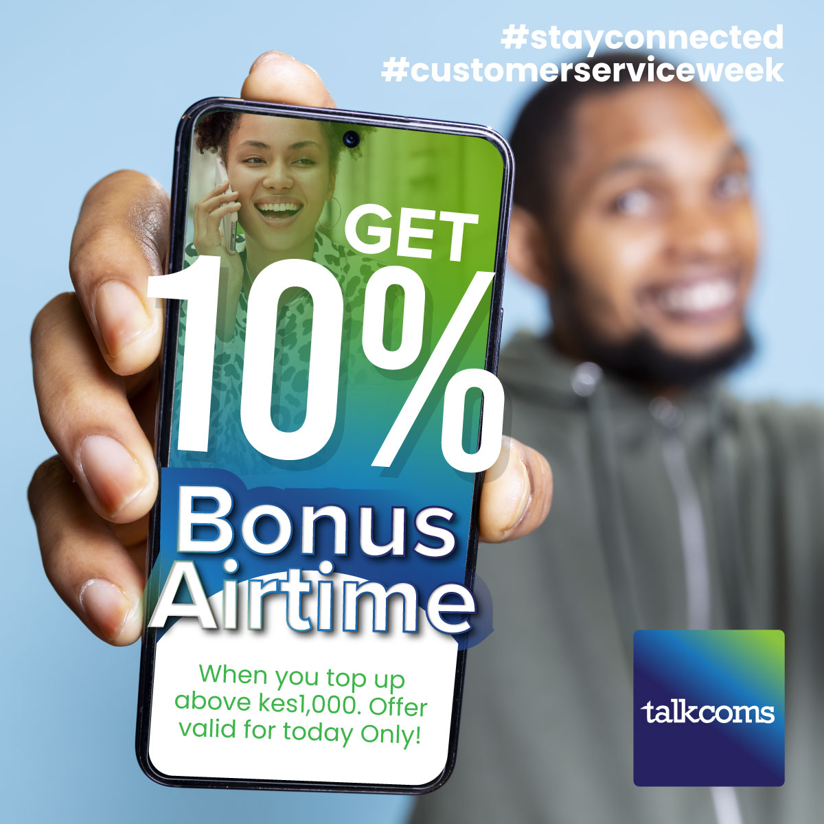 🔥 10% BONUS Airtime – Top up above KES 1,000 Today Only!