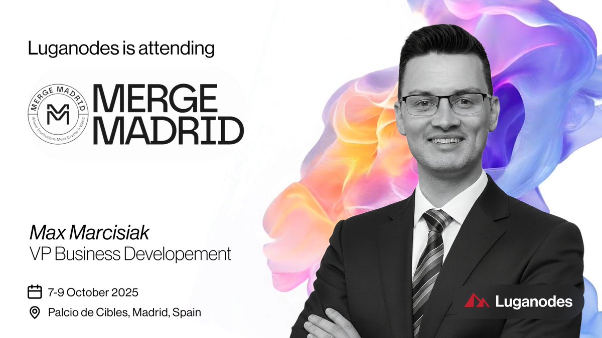 Our BD Lead, <a href="/Crypto_Backer1/">Max | Luganodes</a> is in Madrid for <a href="/mmerge_io/">MERGE Madrid & São Paulo</a> 2025 this week — connecting with founders, builders, and ecosystem partners shaping the next wave of Web3 innovation.

If you’re around, feel free to reach out and say hi 👋