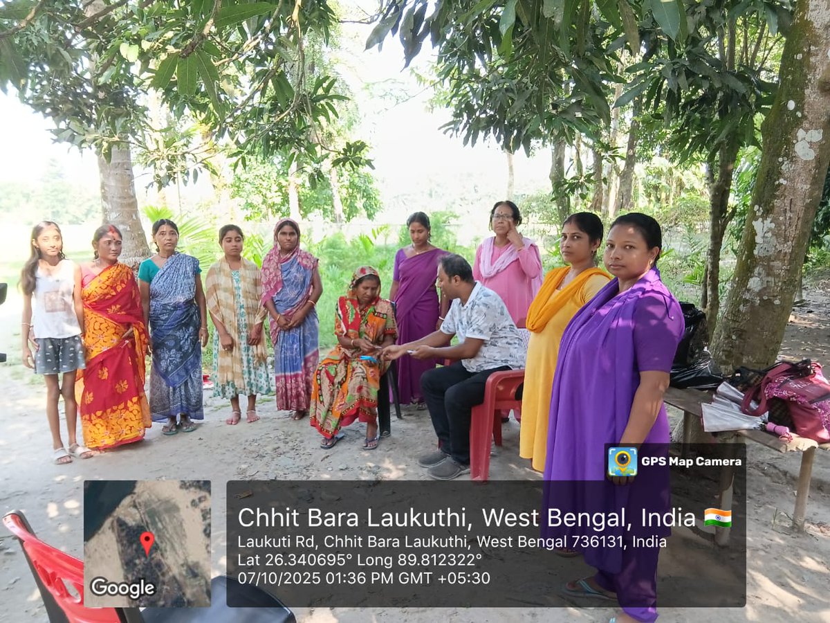 Tarpaulin distribution to the flood affected families at Chit barolowkuthi <a href="/DMCoochbehar/">DM CoochBehar</a> <a href="/sdotufanganj/">SDO Tufanganj</a>