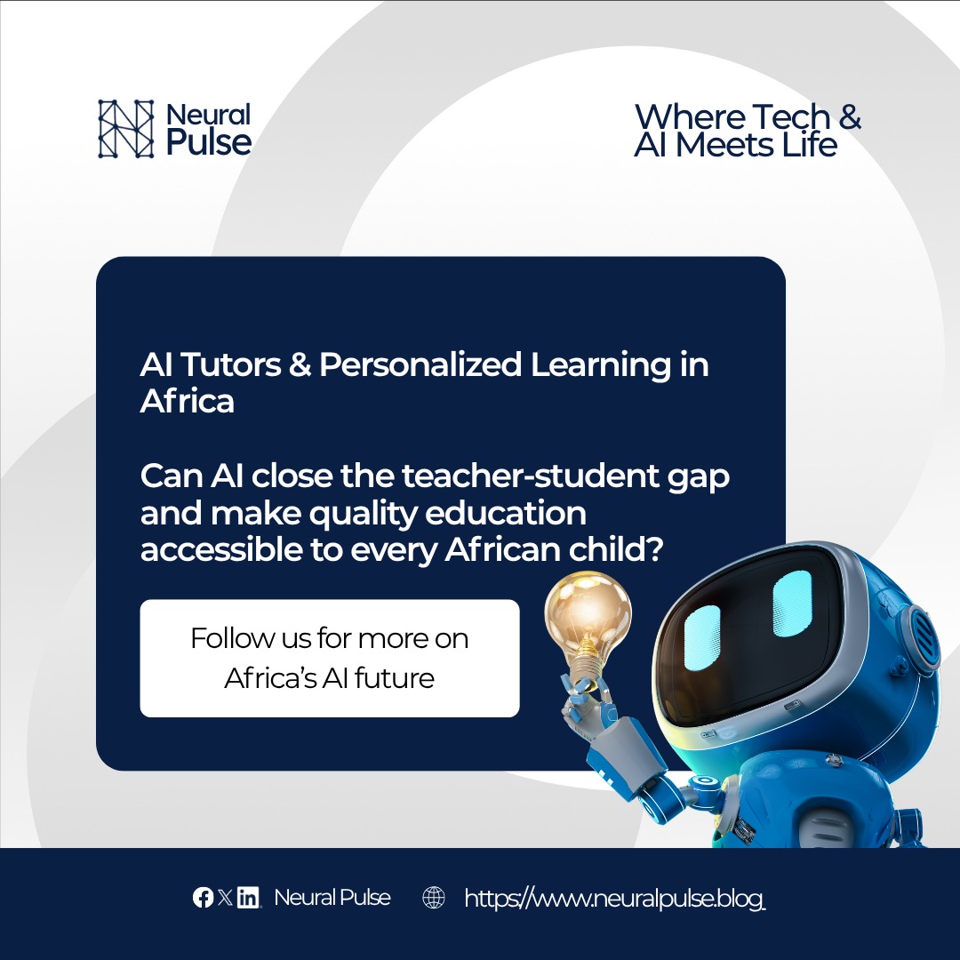 neural_pulse_ai's tweet image. Too few teachers. Overcrowded classrooms. Limited resources.

AI tutors could change this, adapting to each child’s pace, strengths &amp;amp; struggles.

But can we build AI that understands African realities, not just Western models?

Would you trust AI in African classrooms?