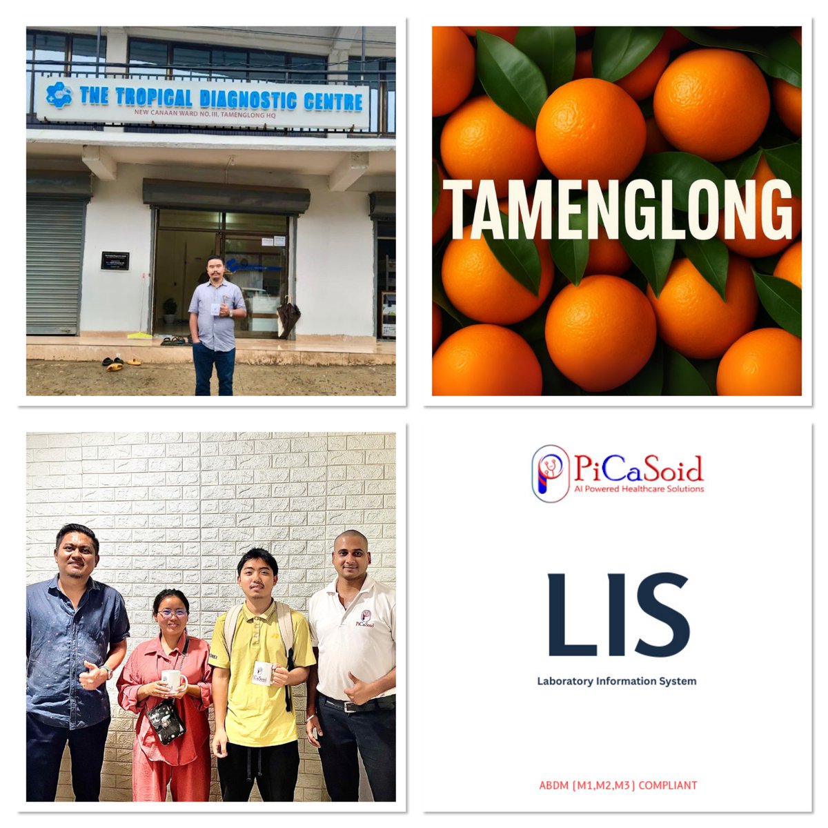 PiCaSoidID's tweet photo. From Churachandpur to Tamenglong👍

We recently deployed our  Picasoid  LIS in one of the diagnostic centre in Tamenglong - the farthest we’ve reached so far (in Manipur) after District Hospital CCpur!

Grateful for their cooperation and trust! 

#picasoid #tamenglong #LIS #ABDM https://t.co/0pG8EO4ZV7
