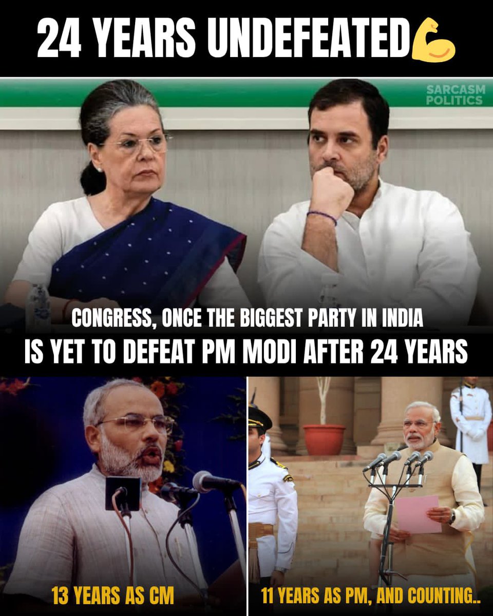 MubashiirBhat's tweet image. 24 Years of being undefeated, unstoppable &amp;amp; unmatched 🔥🗿

#PMModi