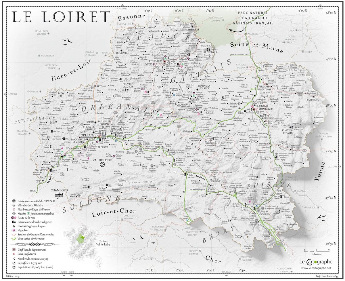 lecartographe's tweet image. Bonne mère j&apos;avais oublié de nommer les canaux du #Loiret ! #PosterCarto 🎁
Canal d&apos;Orléans, de Briare, du Loing !