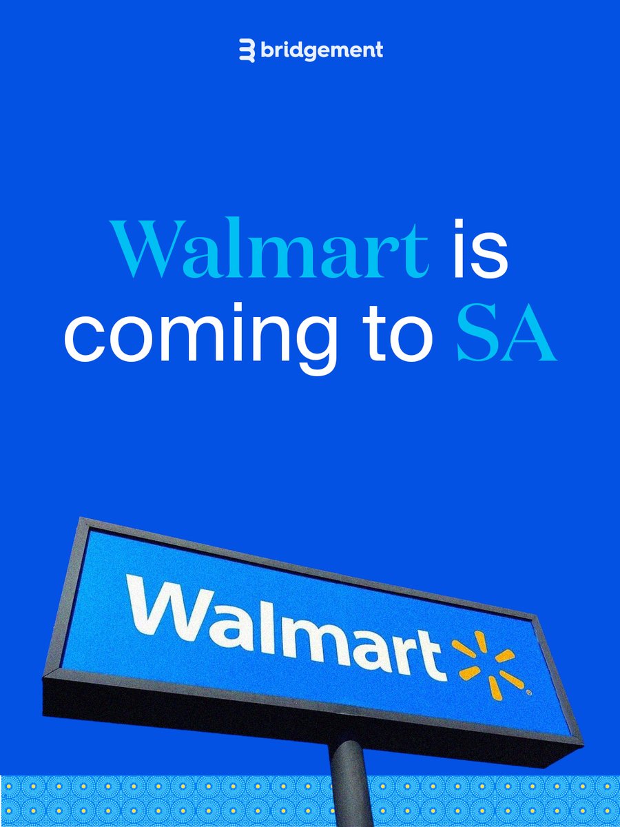 The world’s biggest retailer, Walmart, has promised to feature a variety of locally-sourced products. 

Need a little help stocking up the towering shelves of the iconic brand? 

Access up to R5m in 24 hrs. bridgement.com – there when you need us, free when you don’t.
