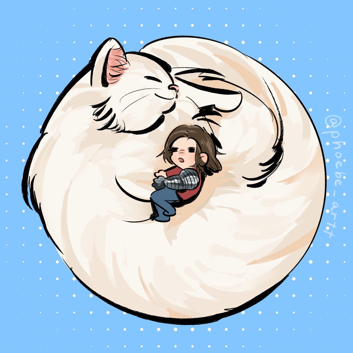 Nap

#wintersoldier #alpine #buckybarnes #marvel #fanart #doodle #chibiart