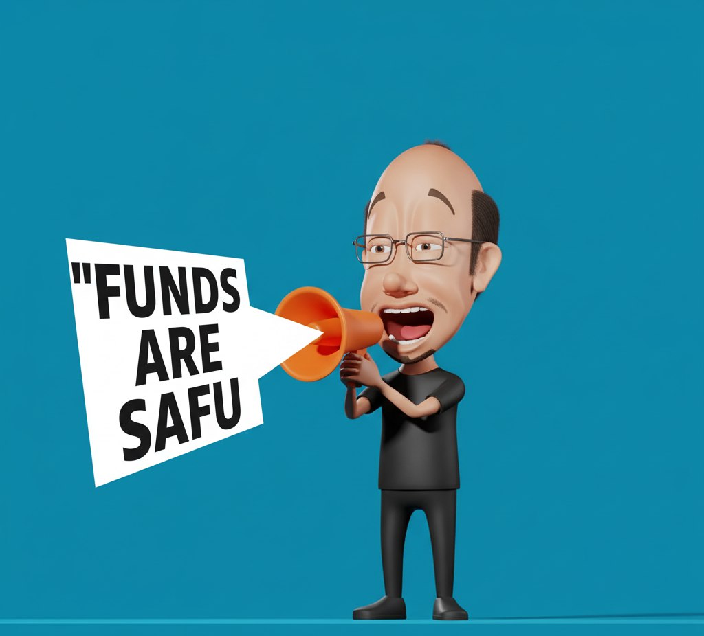 say it load "Funds are $SAFU " 

#Binance