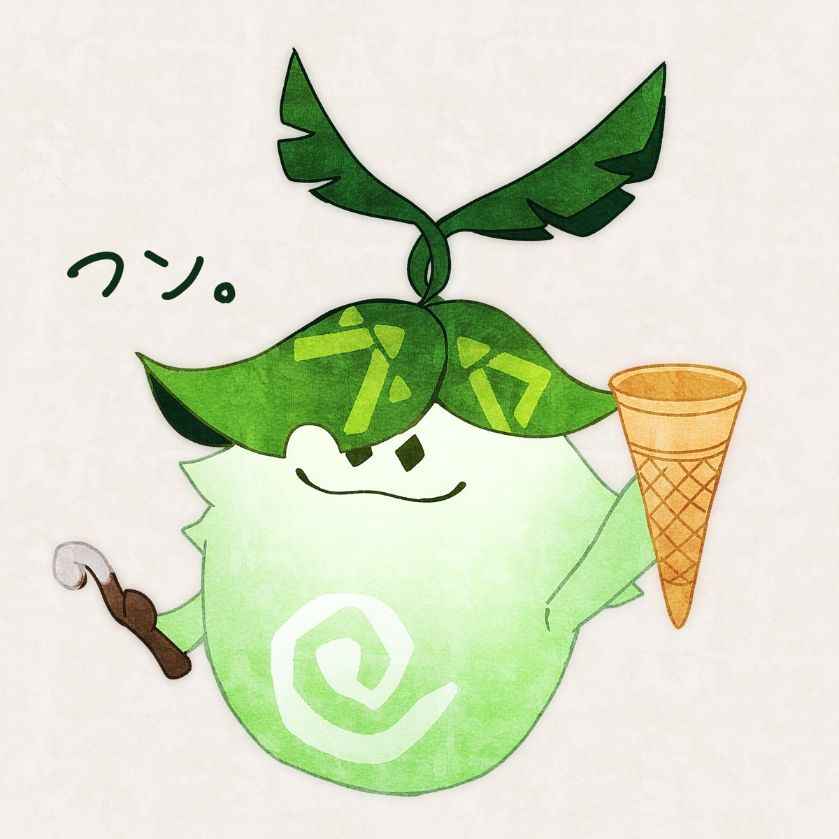 5hir0_'s tweet photo. #推しキャラにアイスのコーンを持たせていいねされた数だけアイスをどんどん積み上げていく https://t.co/Ye8XjfEH6l