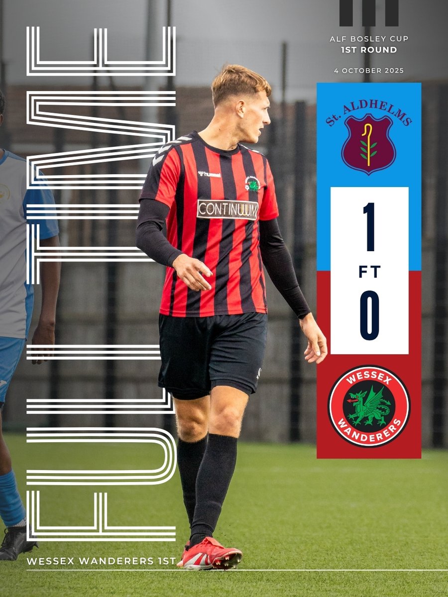 FT: St Aldhelms 1 v 0 Wessex Wanderers

Wessex 1st Team exited the Alf Bosley Cup after a narrow defeat at the hands of St Aldhelms. Wessex created a number of early chances which they failed to convert, and after falling behind, couldn't get themselves back into the game.

❤️🖤