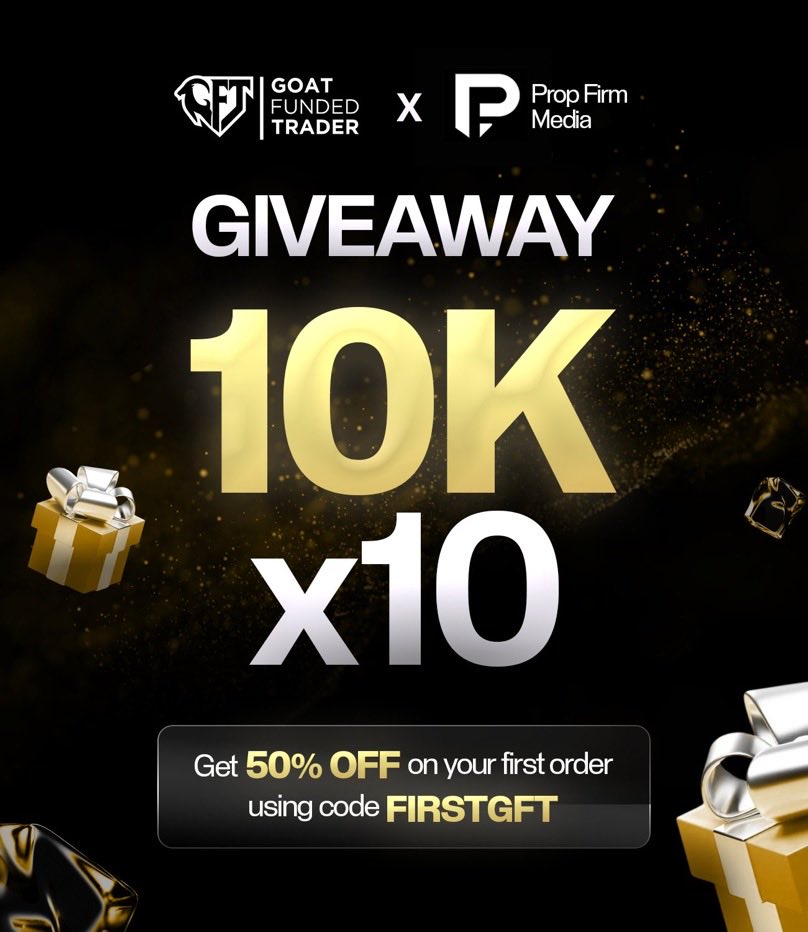 PropFirmBrigade's tweet image. 🚨$100K GIVEAWAY IS HERE🚨
We’re teaming up with @GoatFunded to give back to the community that made all this possible. 💪
The prop firm industry is full of hype,but GFT stands out for all the right reasons. So it’s time to reward real traders with real opportunities. 🚀
💰…