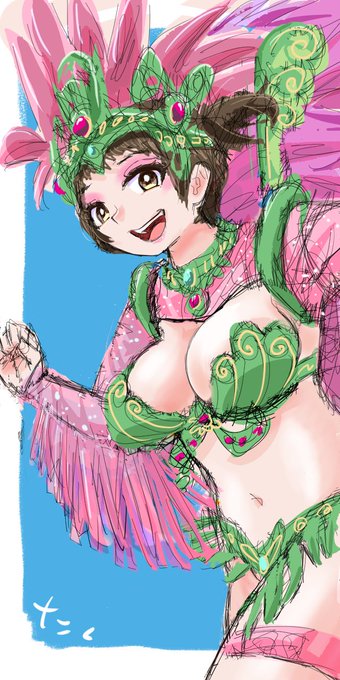 サンバガール46💃完成 
#イラスト #illustration 