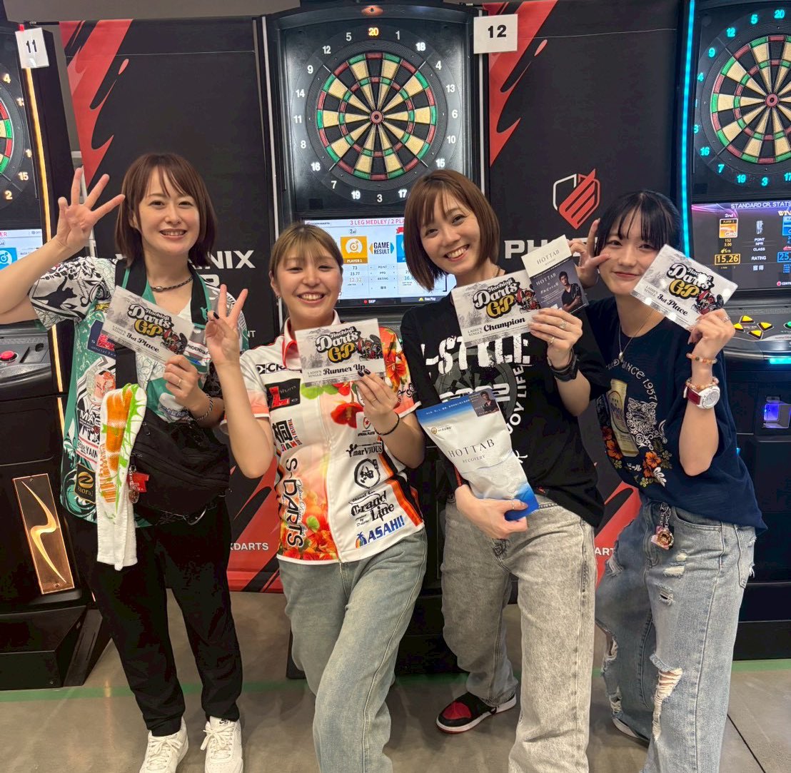 そしてっ！ 八王子ダーツGPはレンジMAXで準優勝🥈 女子シングルスは3位