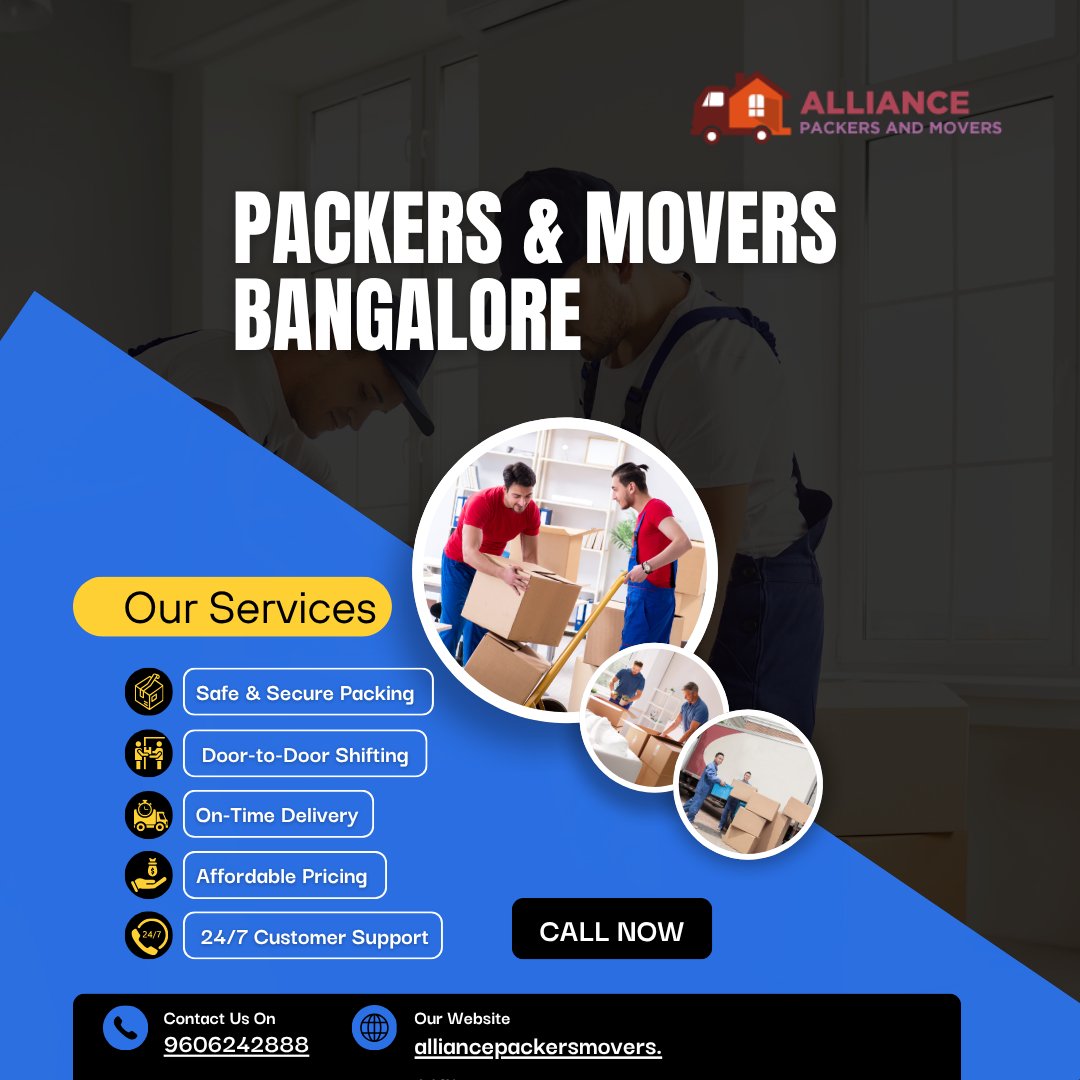 AlliancePacker's tweet image. Moving in Bangalore? Choose Alliance Packers and Movers for a smooth, safe &amp;amp; timely relocation!

✅ Secure Packing
✅ Door-to-Door Service
✅ On-Time Delivery
✅ 24/7 Support
📞 9606242888 | 🌐 alliancepackersmovers.com
#PackersAndMovers #BangaloreRelocation #AlliancePackers
