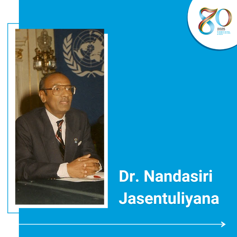UNSriLanka's tweet photo. Our world depends on the peaceful use & exploration of outer space.
Sri Lanka's Dr. Nandasiri Jasentuliyana's contributions to @UNOOSA helped keep space safe & sustainable so everyone can benefit from the miracles of space technology.
#OuterSpaceWeek
#OurUN #අපේUN #எங்கள்UN