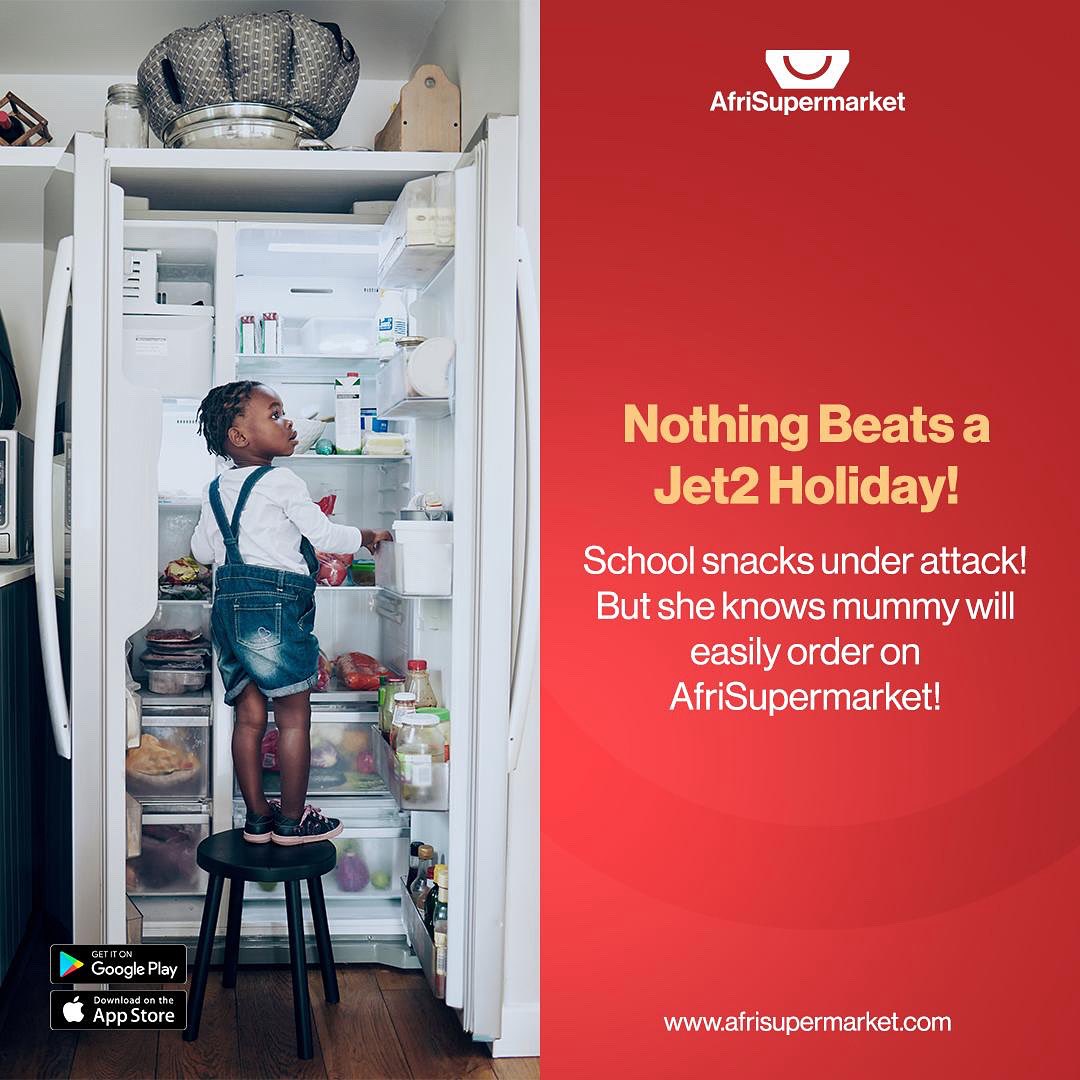 When the snacks disappear faster than you can say “lunchbox ready!” 🍎😂
Don’t panic — just restock in minutes with AfriSupermarket.
From school treats to mum’s essentials, we’ve got it all delivered straight to your door! 🚪🛒

#AfriSupermarket #OnlineShoppingMadeEasy #MumLife