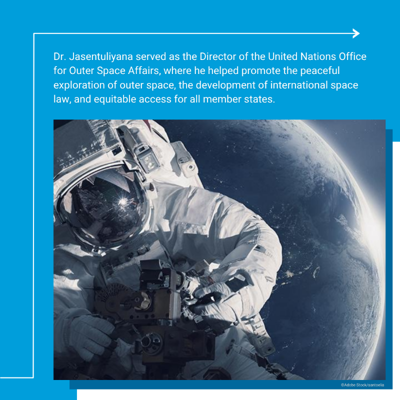 UNSriLanka's tweet photo. Our world depends on the peaceful use & exploration of outer space.
Sri Lanka's Dr. Nandasiri Jasentuliyana's contributions to @UNOOSA helped keep space safe & sustainable so everyone can benefit from the miracles of space technology.
#OuterSpaceWeek
#OurUN #අපේUN #எங்கள்UN