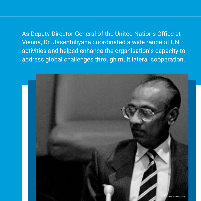 UNSriLanka's tweet photo. Our world depends on the peaceful use & exploration of outer space.
Sri Lanka's Dr. Nandasiri Jasentuliyana's contributions to @UNOOSA helped keep space safe & sustainable so everyone can benefit from the miracles of space technology.
#OuterSpaceWeek
#OurUN #අපේUN #எங்கள்UN