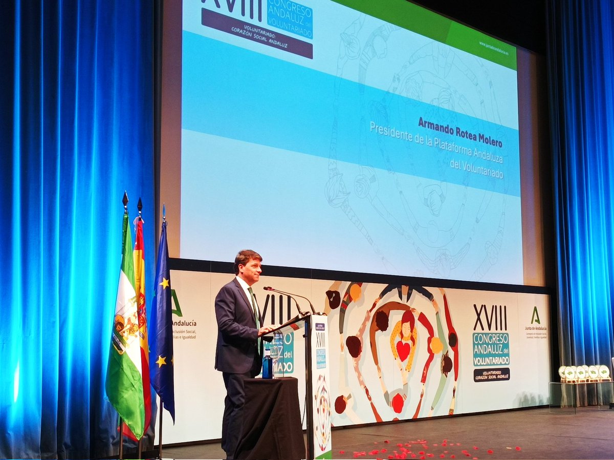 🏛️ ¡Comienza el Congreso Andaluz de Voluntariado!
Participamos en la inauguración institucional, compartiendo la emoción de este evento y reafirmando nuestro compromiso con el voluntariado y la acción social
#XVIIICongresoAndaluzdelVoluntariado