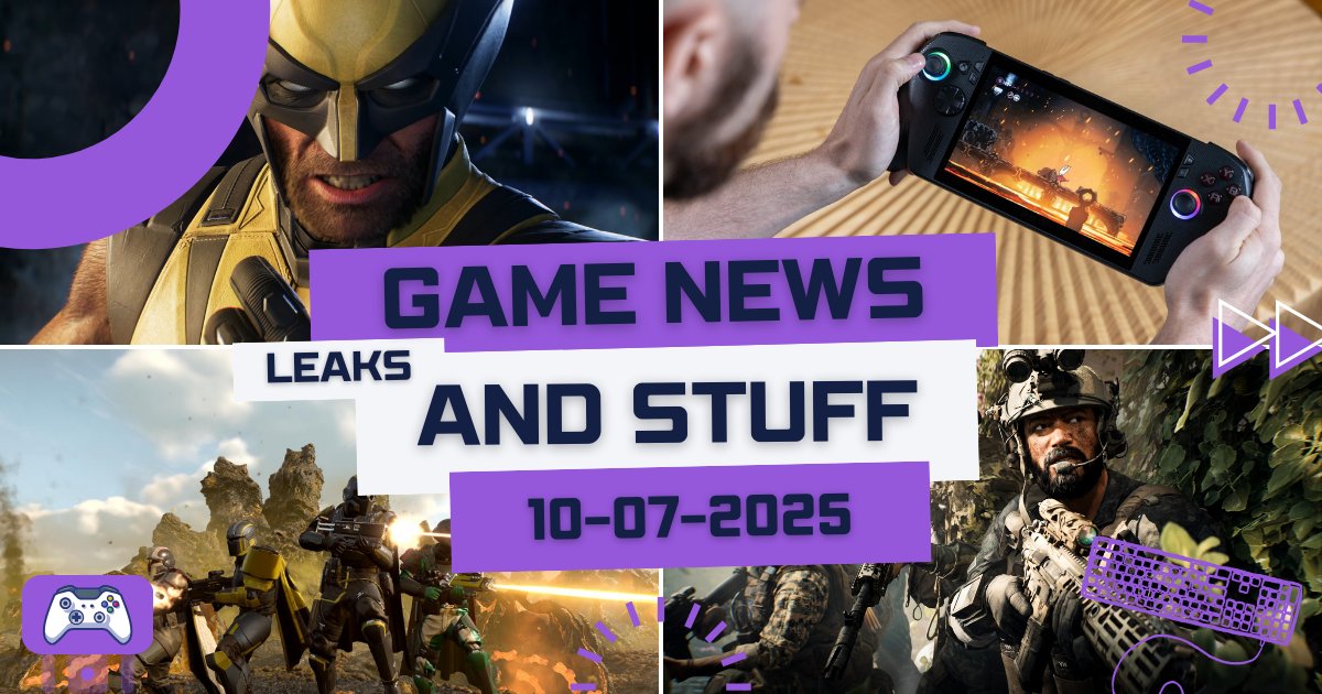 gamedevrelay's tweet image. Hello friends, Happy Tuesday! 📆

In today’s news:
🎮 Wolverine Gameplay Trailer
🎮 ASUS ROG Ally Prices
🎮 No Sequel For Helldivers 2
🎮 Battlefield 6 Campaign Trailer
And More!

open.substack.com/pub/gamedevrel…

Have a great day everybody and stay tuned for more news! 🙌