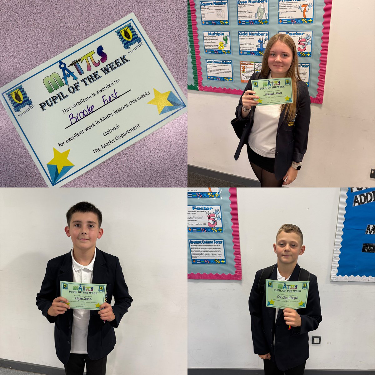 mrscullen_aths's tweet photo. Some fantastic work produced by these learners over the last few weeks ⭐️ Always showing excellent effort in all Maths lessons! Da iawn pawb 👏🏻 #TeamTaf https://t.co/LYC50B043s