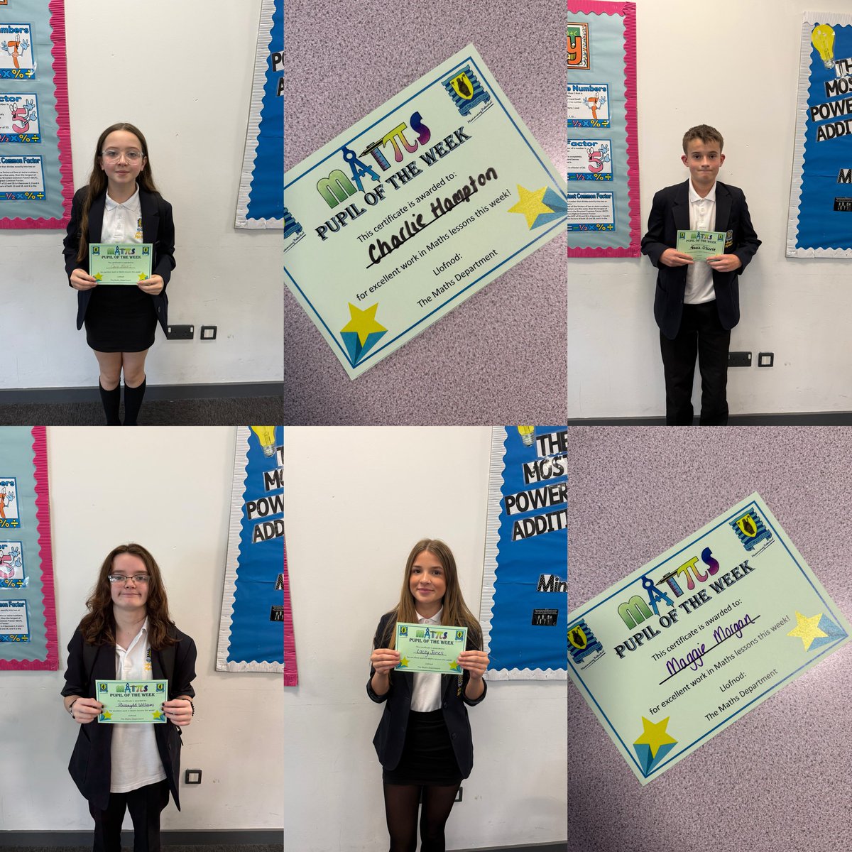 mrscullen_aths's tweet photo. Some fantastic work produced by these learners over the last few weeks ⭐️ Always showing excellent effort in all Maths lessons! Da iawn pawb 👏🏻 #TeamTaf https://t.co/LYC50B043s