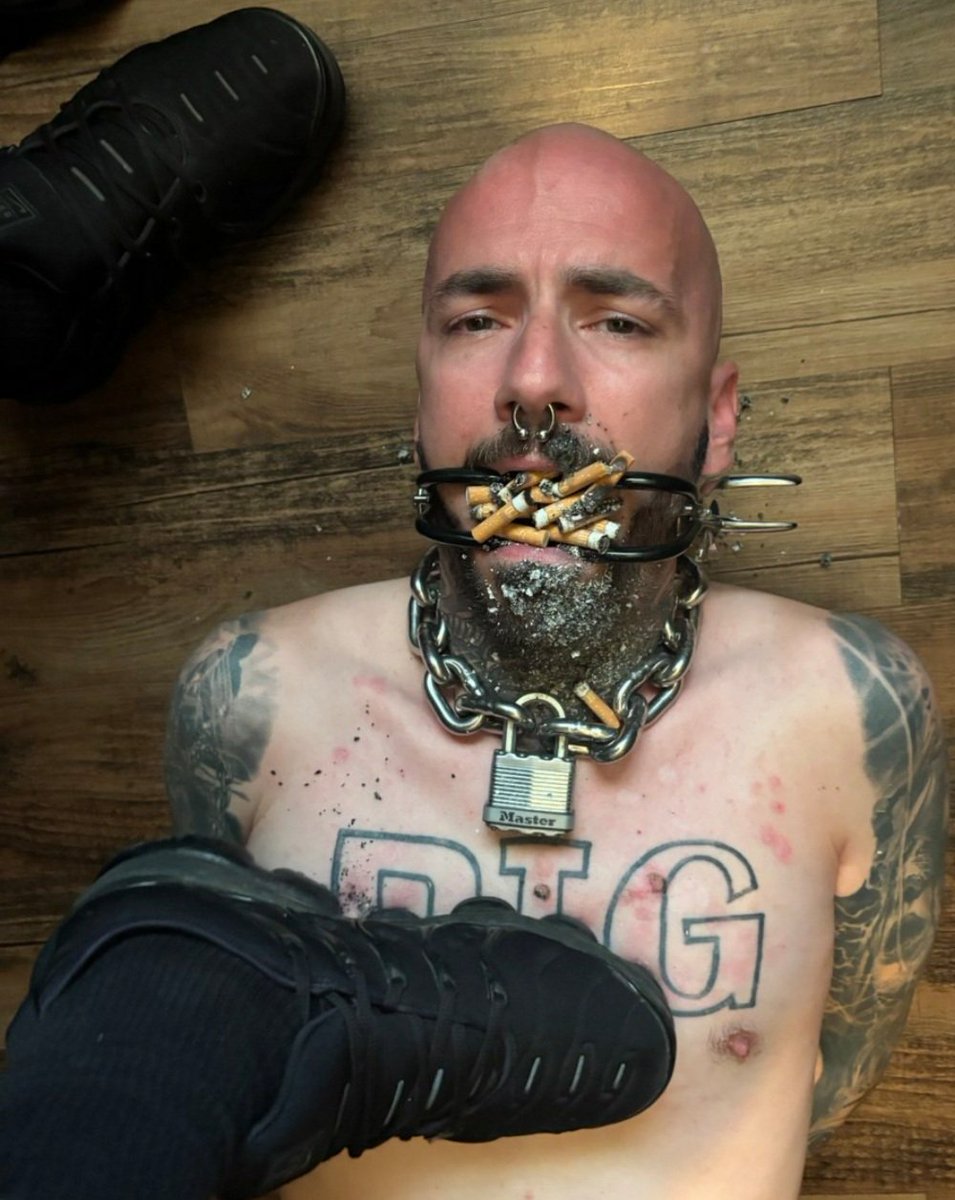 It is grateful to be an object of sadism for its MASTER <a href="/torturesadist/">TORTURESADIST</a> 😈
it is so lucky to be Degraded Abused and Objectified as HIS ashtray slave.
To be humiliated and have its burns on show to expose its torture 😈