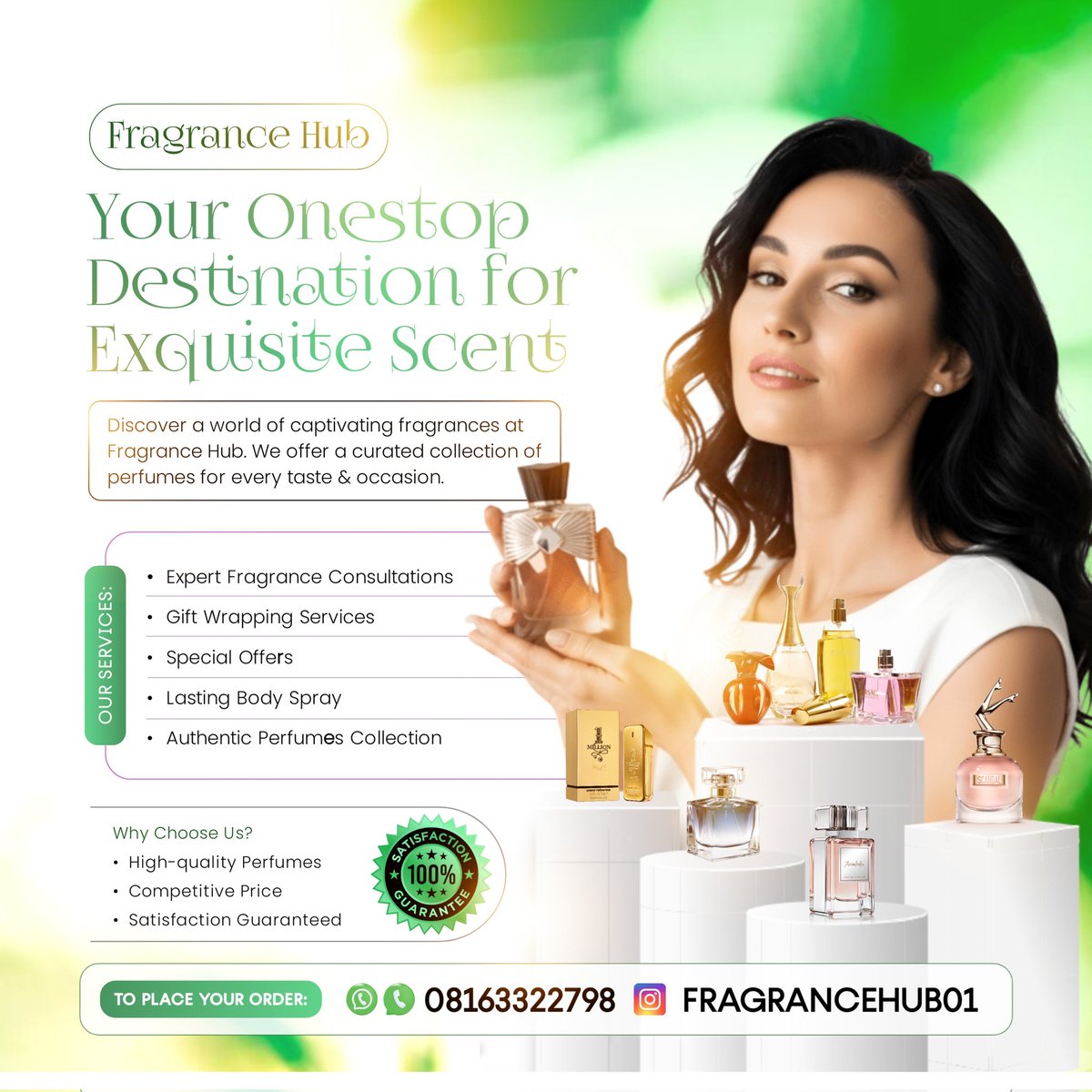 elogsdesign's tweet image. Elegance meets aroma 🌸
A clean, luxury-inspired design for Fragrance Hub, capturing the beauty of scent through visuals.

Need brand visuals that speak sophistication?
Let’s work together → DM me

#GraphicDesign #PerfumeDesign #BrandIdentity #CreativeDesign #VisualStorytelling