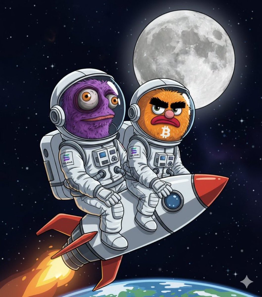 sollememe's tweet image. $SOLLE &amp;amp; $BITTY WILL MOON TOGETHER!!! ✨🚀

Eyc4ozMWwUxBUTK61MTjzLBjSWWWNqqc8sjTF3Gfbonk

🟣 Mascot SZN INCOMING 
#SolanaMemeCoins