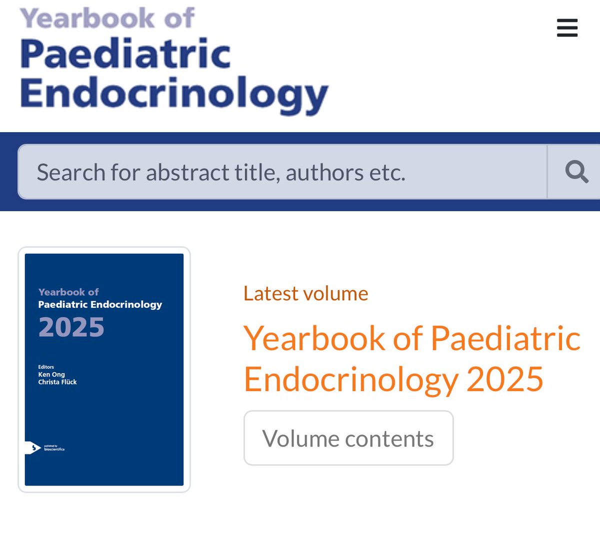 LabGaston's tweet image. 2025 Year Book of Paediatric Endocrinolgy out now! Delighted to have written the Neuroendocrine and pituitary chapter @EuroSPE 

espeyearbook.org